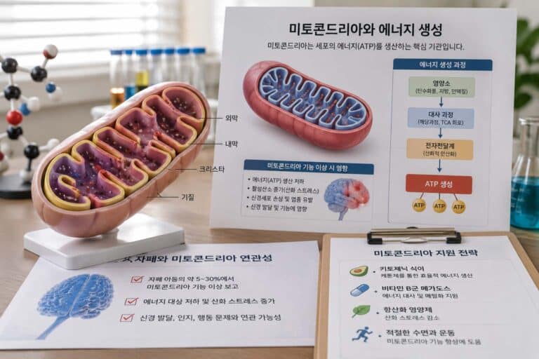 자폐와 미토콘드리아: 에너지 대사 이상이 자폐 증상에 미치는 역할