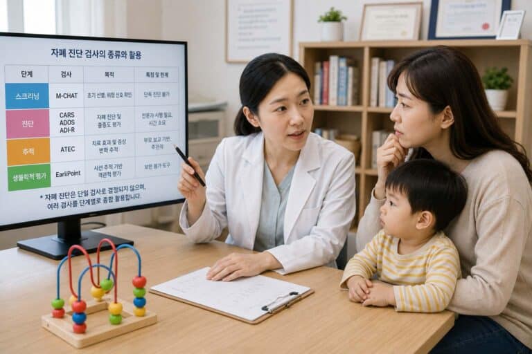 자폐 진단 검사 종류 완전 정리: CARS·ADOS·M-CHAT 차이와 활용법