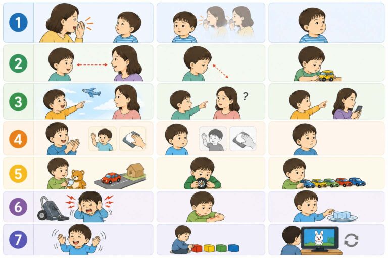 자폐 자가진단 방법: 내 아이가 자폐일 수 있다는 신호 7가지